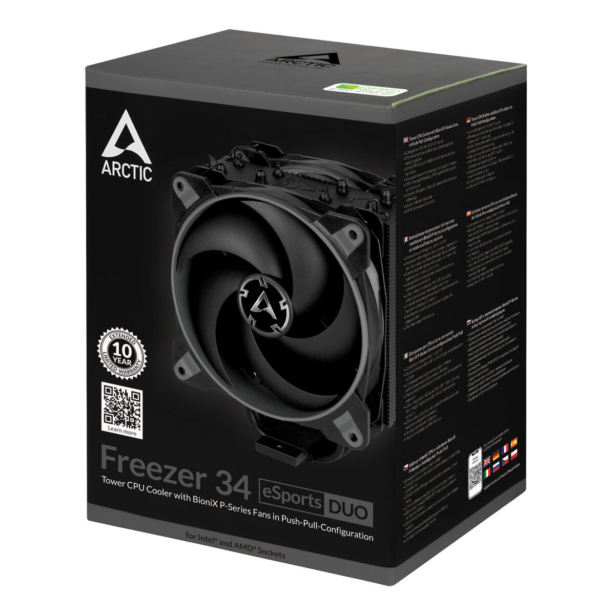 Arctic Freezer 34 eSports DUO - Grey/Black - CPU COOLER (ACFRE00075A ...