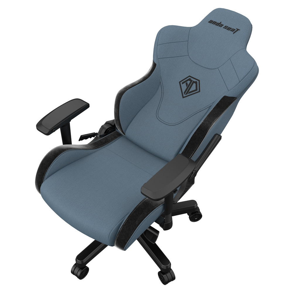 ANDA SEAT Gaming Chair TPRO II Light Blue/ Black FABRIC with Alcantara