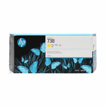 HP 738 300-ml Yellow DesignJet Ink Cartridge
