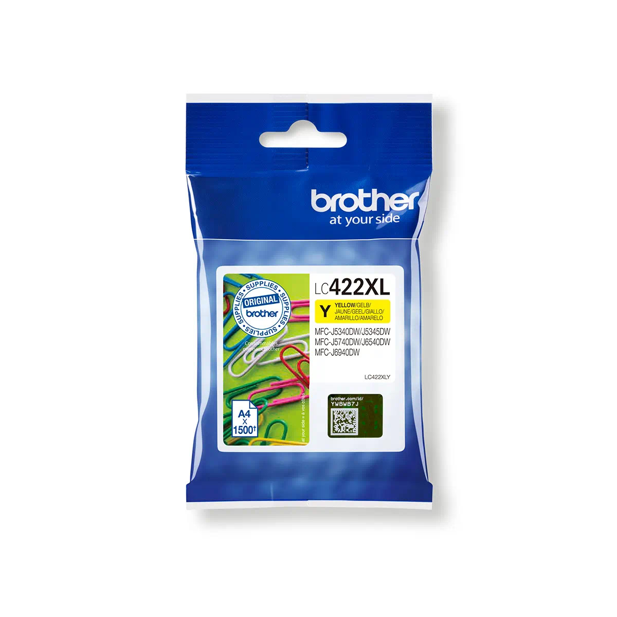 Brother InkJet LC422XLY Yellow Cartridge - LC-422XLY