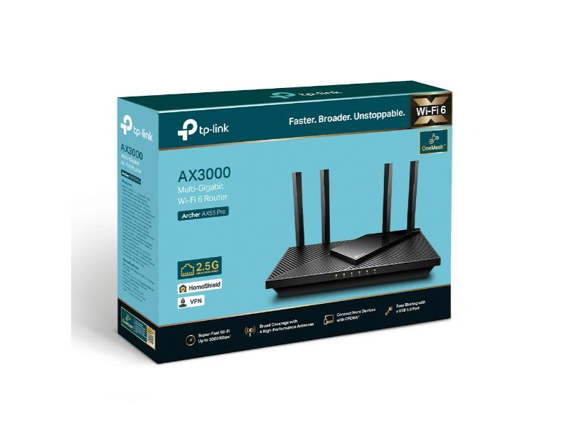 TP-LINK AX3000 Dual-Band Wi-Fi 6 Router (ARCHER AX55 PRO) - e-shop ...