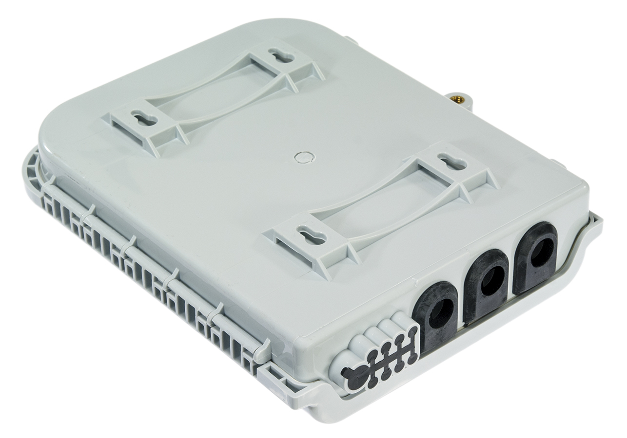 Tele Data Box Fiber Optic Distribution box for 8 LC Duplex, 3 IN, 8 OUT (0908052) - e ...