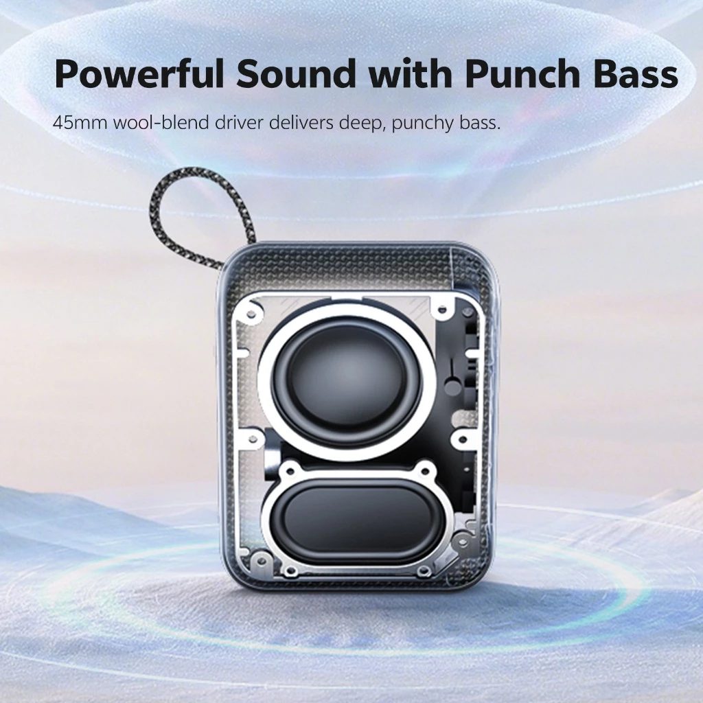 QCY SP2 Grey - Pocket Size IP67 RGB BT Speaker Deep Punch Bass TWS ...