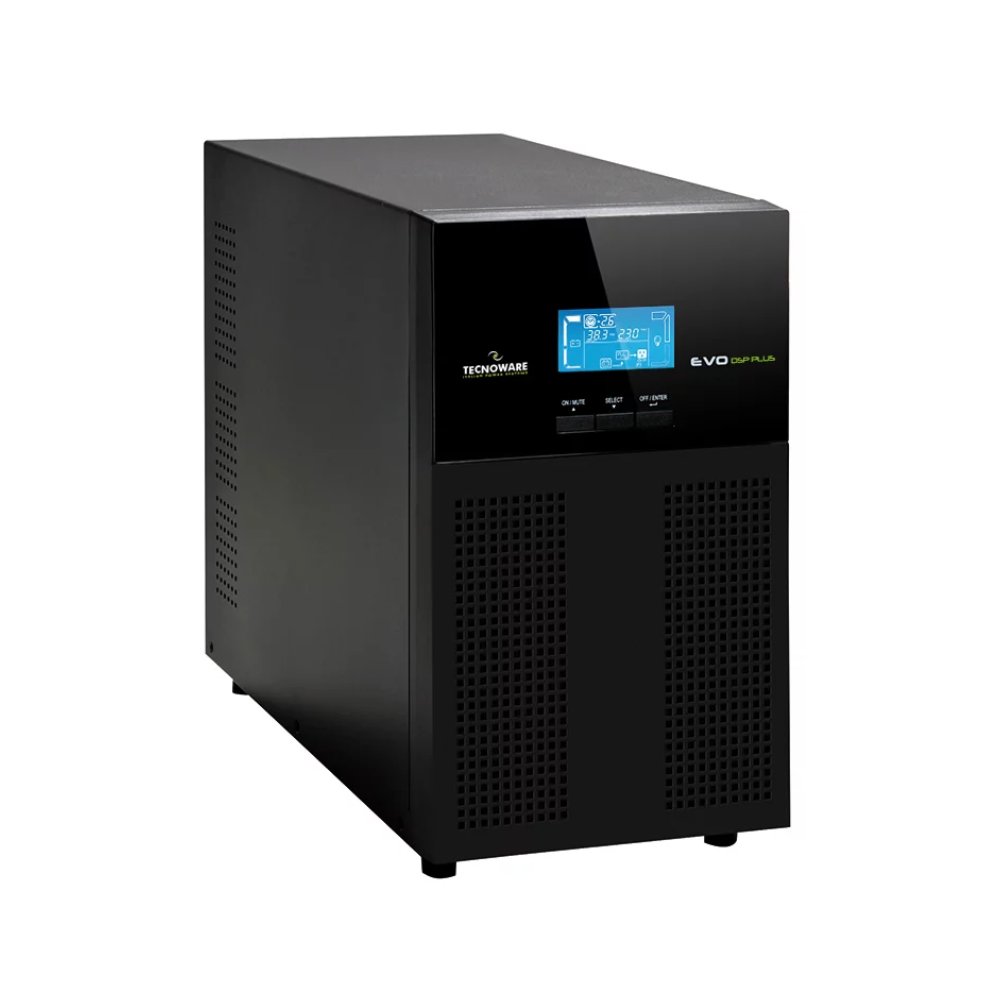 TECNOWARE UPS EVO DSP PLUS 3600 TOWER PF 0,9 FGCEDP3602IEC, 3600VA/ 3240W, ON LINE DOUBLE CONVERSION, SINEWAVE, 2YW ELECTRONIC PARTS andamp; 1YW BATTERIES